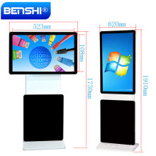 FHD custom lcd led screen all size floor standing touch screen kiosk on wheels